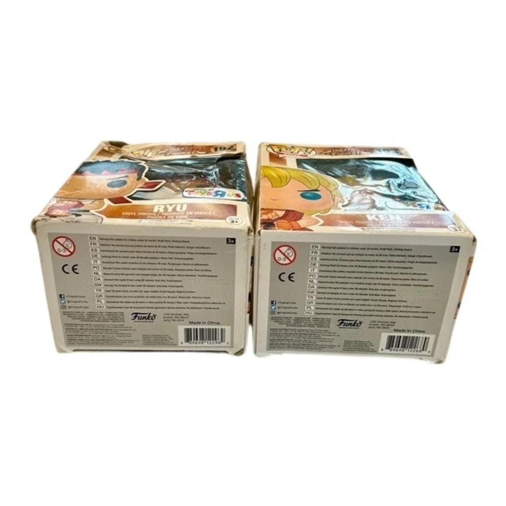 Funko Pop Street Fighter Ryu 192 Ken 193‎ Vinyl Figures Toys R Us Exclusive